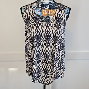 First Love Monochrome Geometric Tank Top